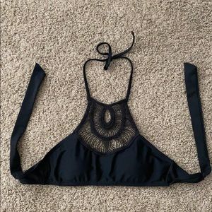 Black Halter Bikini top